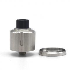 ULTON Strange Style 22mm/24mm 316SS RDA Rebuildable Dripping Atomizer w/BF Pin/Beauty Ring - Silver