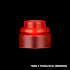 Authentic Gas Mods PMMA Replacement Color Cap for Nova RDA - Transparent Red