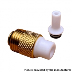 Across Intan Grip Style Base + MTL / DL Drip Tip Kit for SXK BB Billet Box Vape Mod Kit - Gold White