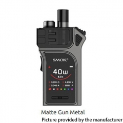 Authentic SMOKTech SMOK Mag 40W 1300mAh VW Pod Starter Kit 3ml - Matte Gun Metal