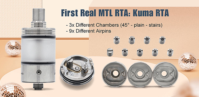 ULTON Kuma Style 22mm RTA 4.8ml w/9 Airpins + 3 Ch