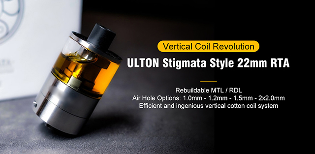 ULTON Stigmata Style 22mm MTL RDL RTA 3.2ml - Silv