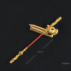 Zinc Alloy 22cm Weapons Toys Black Myth: WuKong Game Peripheral The Monkey King Collectible Model Home Deoration - C