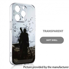 Replacement Soft Phone Shell Black Myth Wukong Case Compatible with IPhone X 13 12Pro 16Plus Apple 11 Xsmax XS - E Transparent