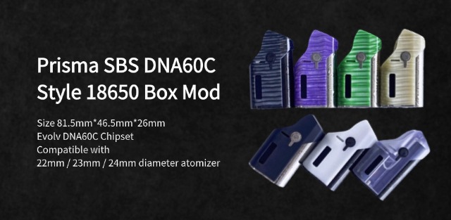 Rekavape Prisma SBS Style DNA60C 18650 Box Mod
