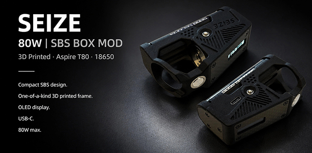 BUGABOO VAPE × SEIZE - 80W 3D Printed SBS Box Mod
