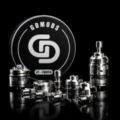 Authentic GDMODS Ignis 烬 SS316 22mm MTL DTL RDTA Standard Kit - Silver